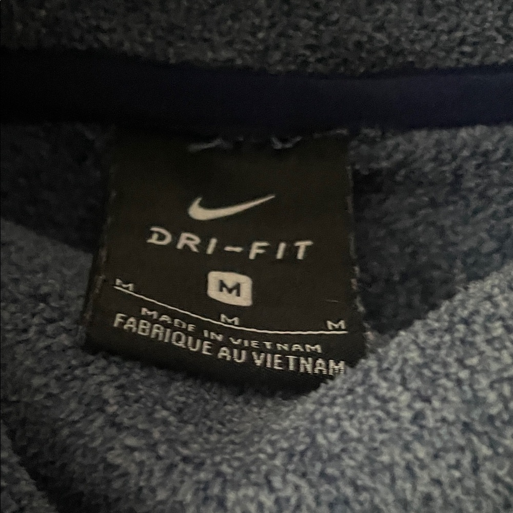 Nike Women's Heathered Blue Cowl Neck Sweater - Picture 3 of 5